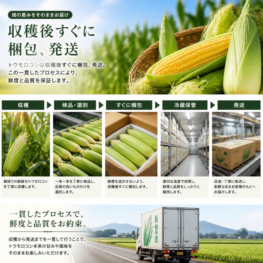 収穫からお届けまでの流れ