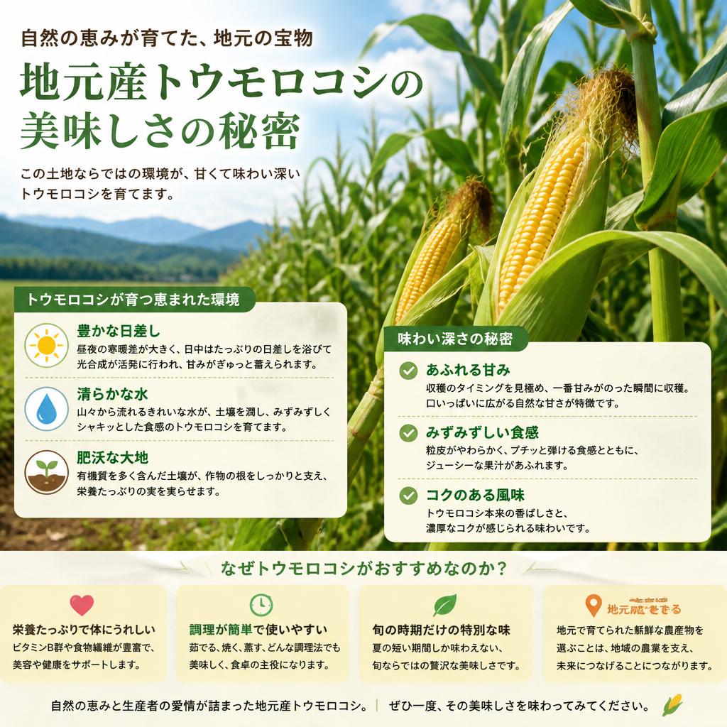 トウモロコシの魅力