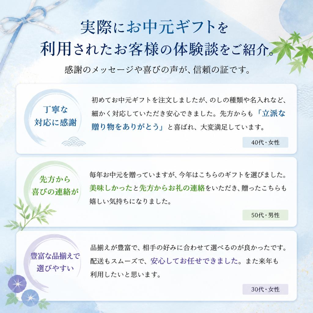 ご利用者の声
