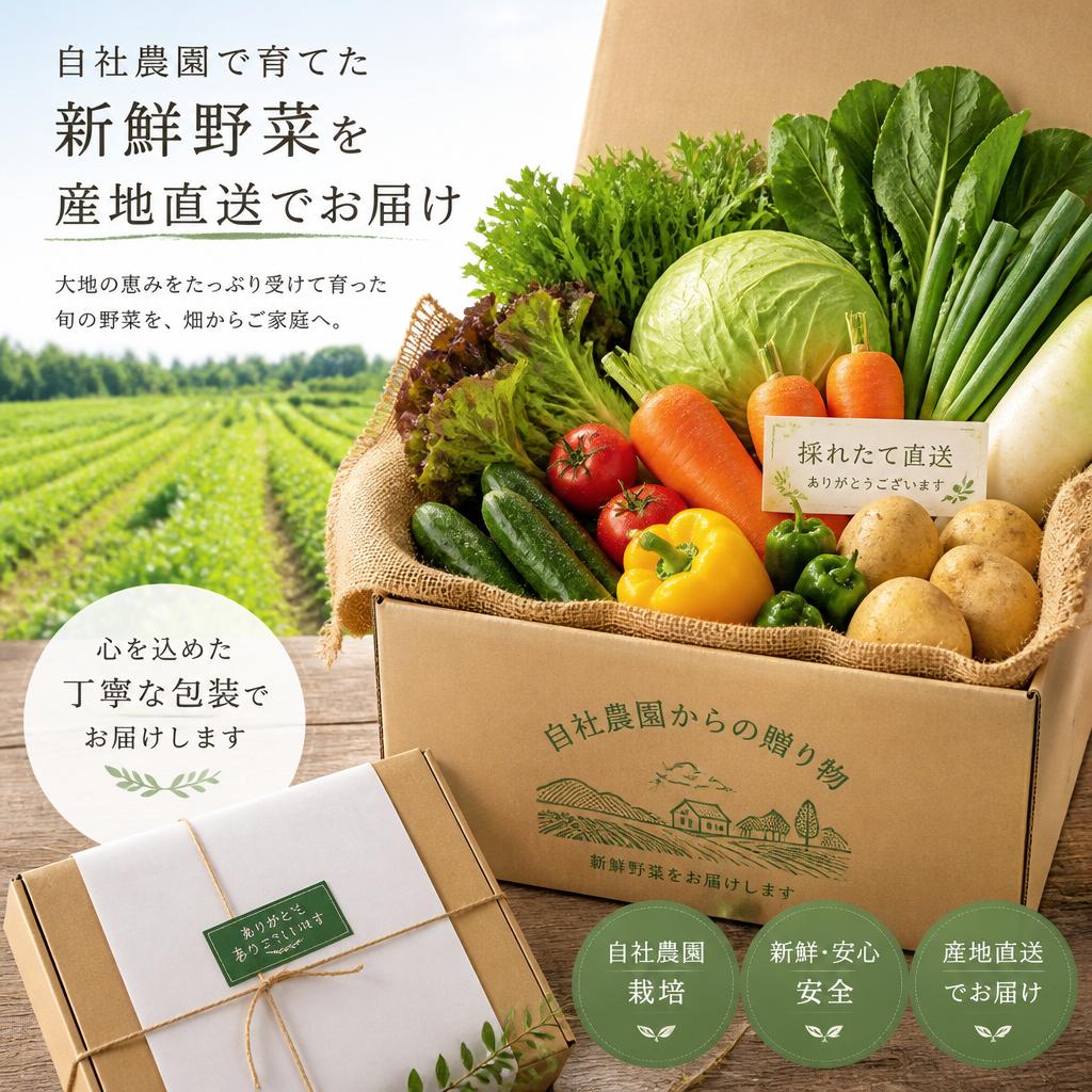 産地直送の安心感