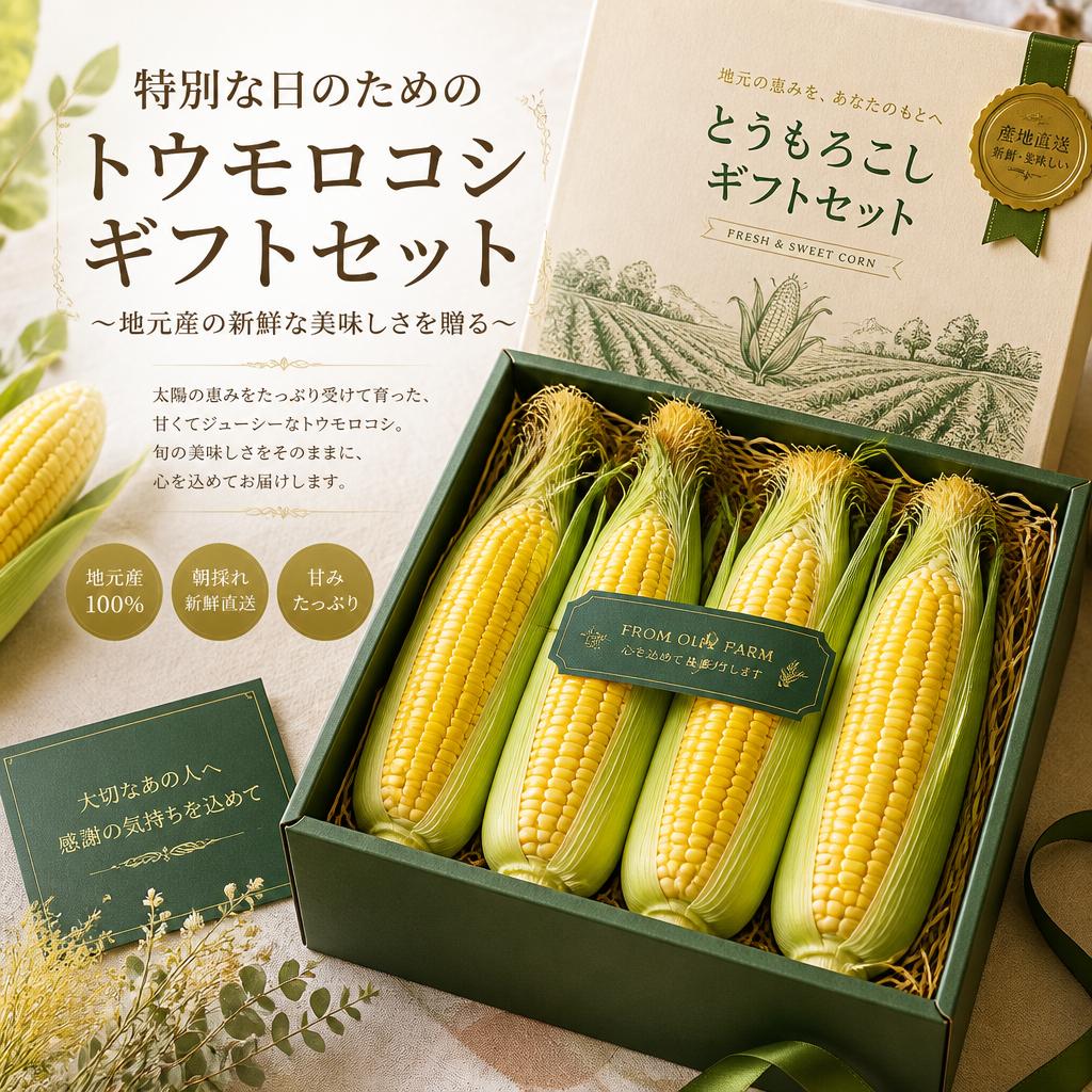 特別な日のためのトウモロコシギフトセット〜地元産の新鮮な美味しさを贈る〜