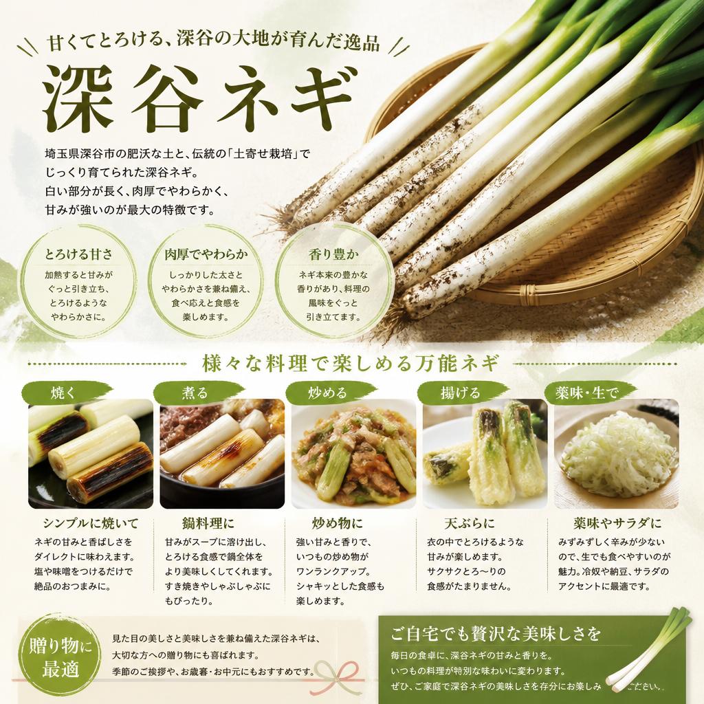 深谷ネギの魅力