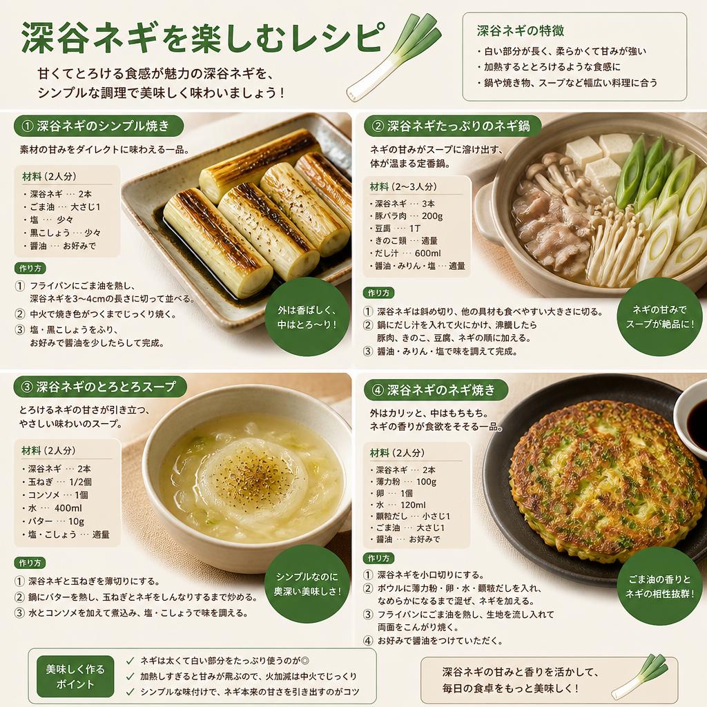 深谷ネギを使ったおすすめレシピ