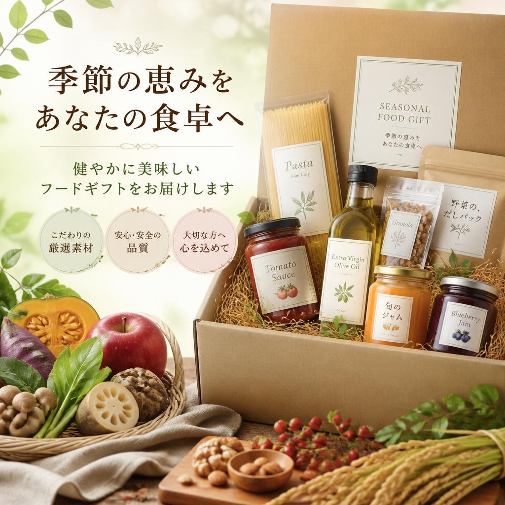 季節の恵みをあなたの食卓へ、健やかに美味しいフードギフトをお届けします
