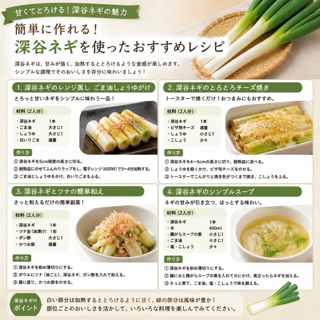 5. 深谷ネギを使ったレシピ