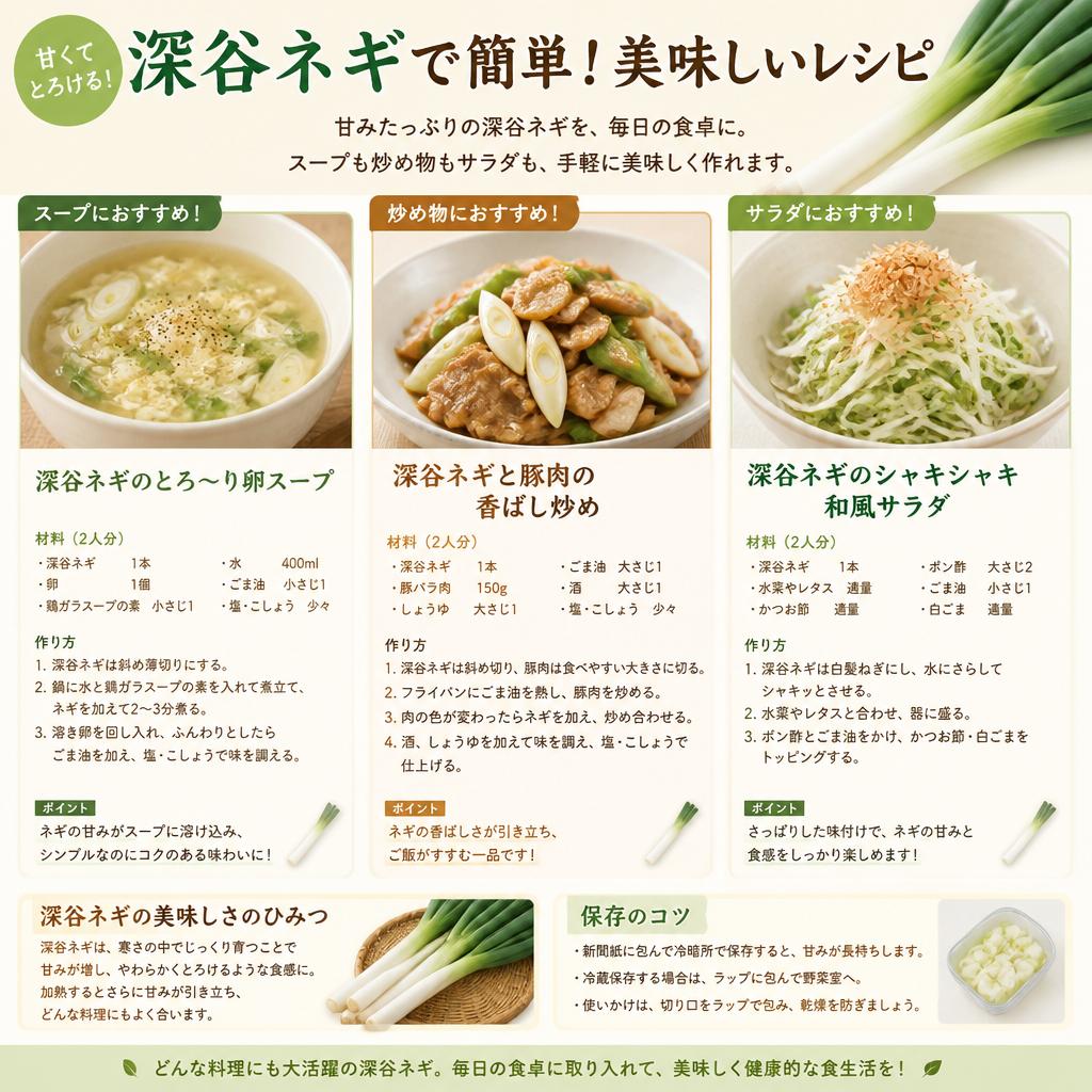 深谷ネギの美味しい食べ方