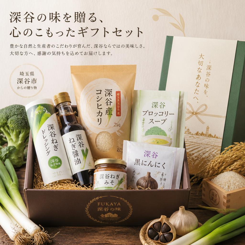 深谷の味を贈る、心のこもったギフトセット